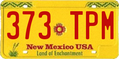 NM license plate 373TPM