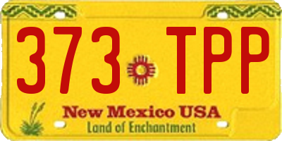 NM license plate 373TPP