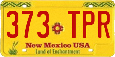 NM license plate 373TPR