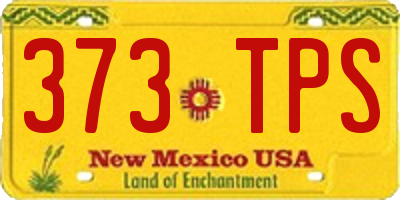 NM license plate 373TPS