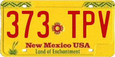 NM license plate 373TPV