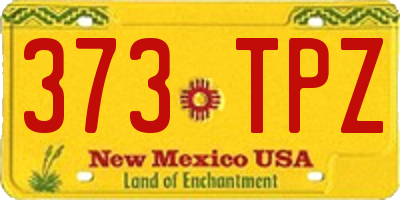 NM license plate 373TPZ