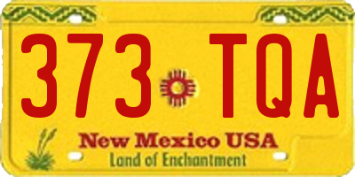 NM license plate 373TQA