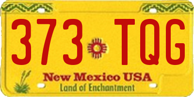 NM license plate 373TQG