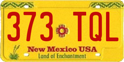 NM license plate 373TQL