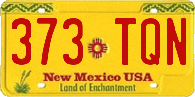 NM license plate 373TQN