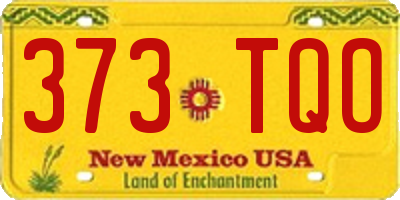 NM license plate 373TQO