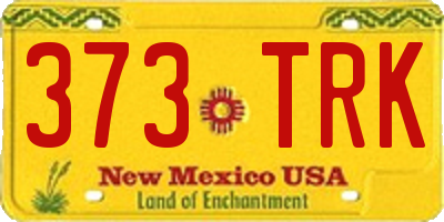 NM license plate 373TRK