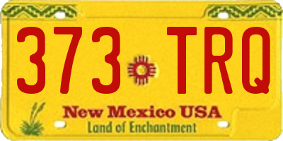 NM license plate 373TRQ