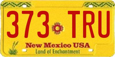 NM license plate 373TRU