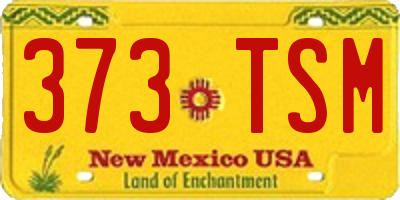 NM license plate 373TSM