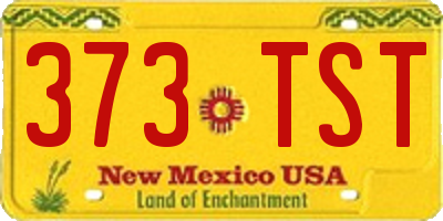 NM license plate 373TST