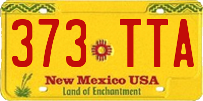 NM license plate 373TTA