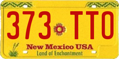NM license plate 373TTO