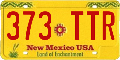 NM license plate 373TTR