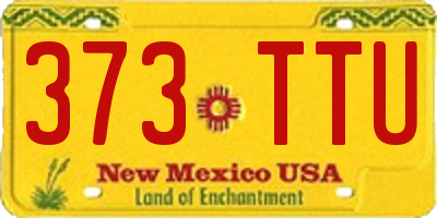 NM license plate 373TTU