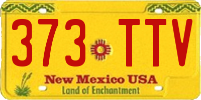 NM license plate 373TTV