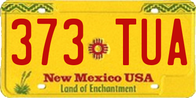 NM license plate 373TUA