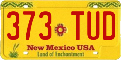 NM license plate 373TUD
