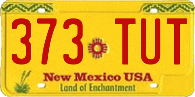 NM license plate 373TUT