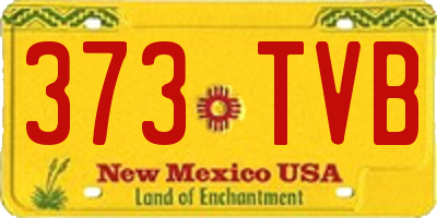 NM license plate 373TVB