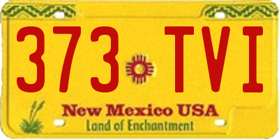 NM license plate 373TVI