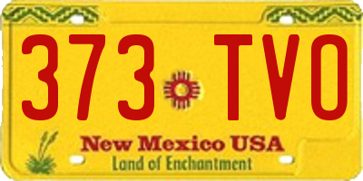 NM license plate 373TVO