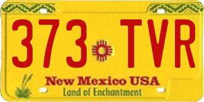 NM license plate 373TVR