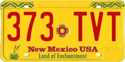 NM license plate 373TVT