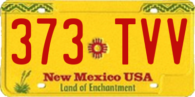 NM license plate 373TVV