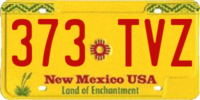 NM license plate 373TVZ