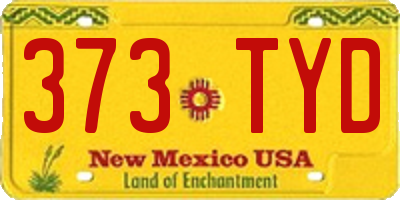 NM license plate 373TYD