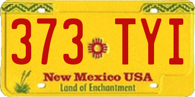 NM license plate 373TYI