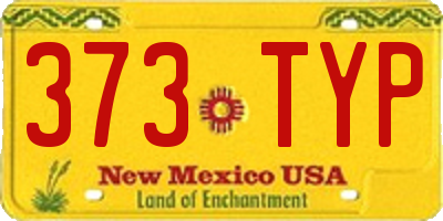 NM license plate 373TYP