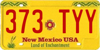 NM license plate 373TYY