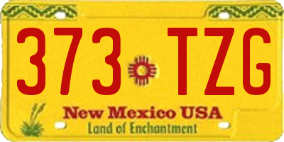 NM license plate 373TZG