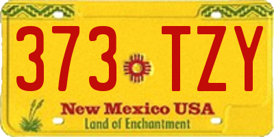 NM license plate 373TZY