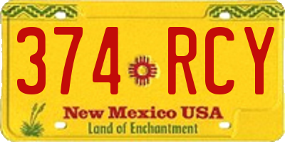 NM license plate 374RCY