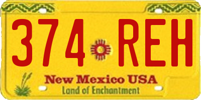 NM license plate 374REH