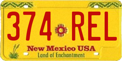 NM license plate 374REL