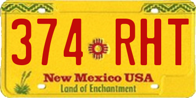 NM license plate 374RHT