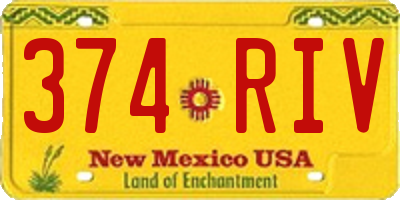 NM license plate 374RIV