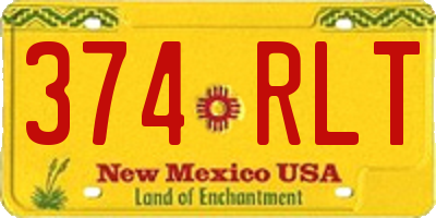 NM license plate 374RLT