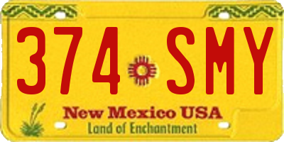 NM license plate 374SMY