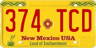 NM license plate 374TCD