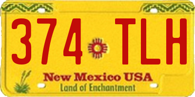 NM license plate 374TLH