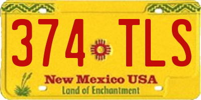 NM license plate 374TLS
