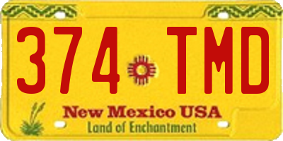 NM license plate 374TMD