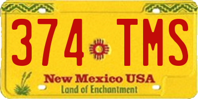 NM license plate 374TMS