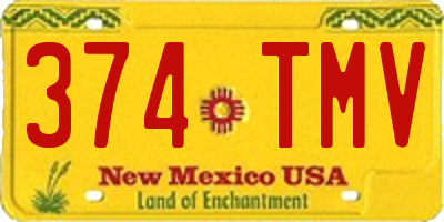 NM license plate 374TMV